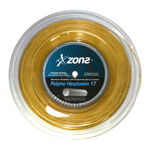 Rollo Cuerda Tenis Polymo Hexplosion 1.23 / 17 Oro